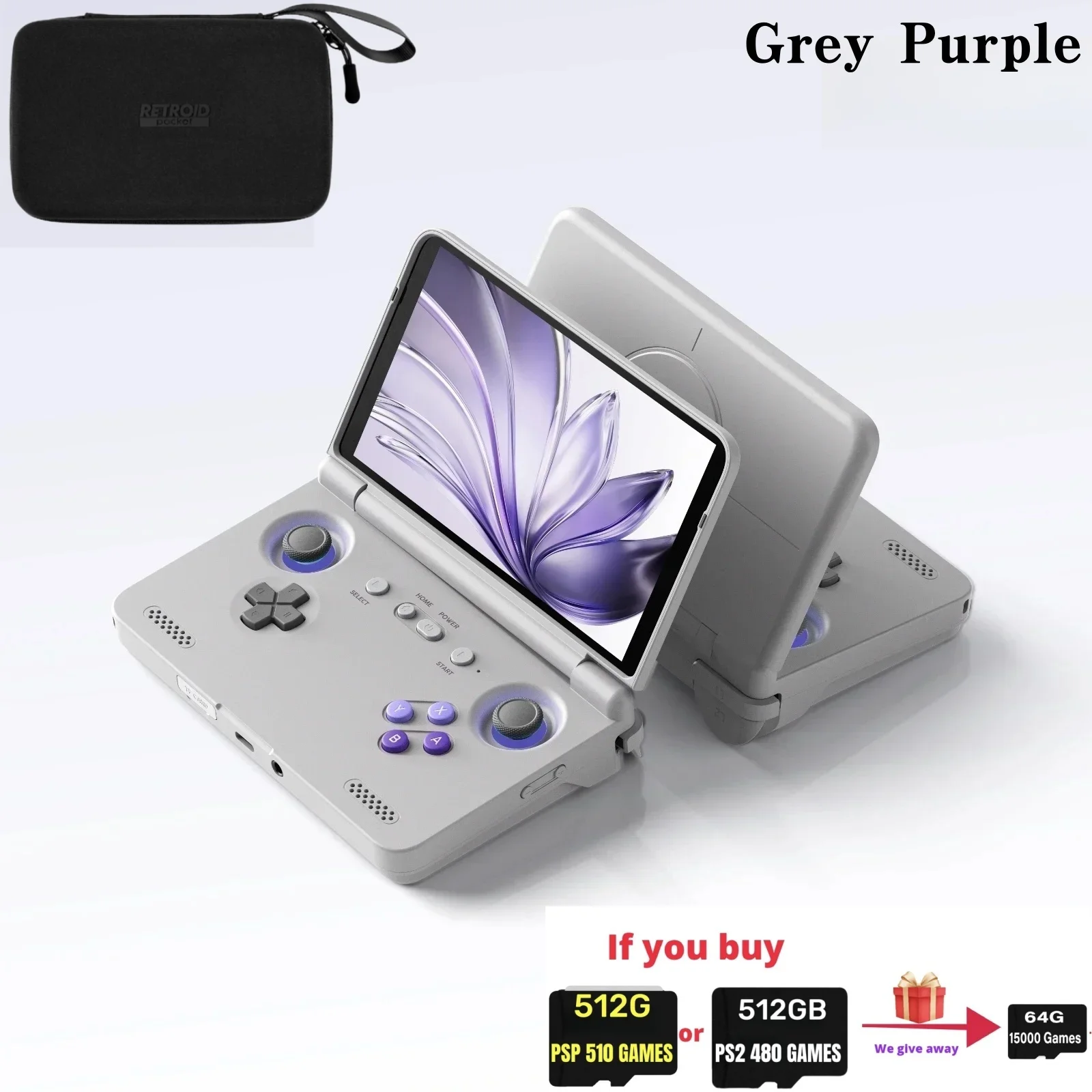 【ほぼ新品】Retroid Pocket Flip2 グレー 16bit カラー Amazon.com: Retroid Pocket Flip 2 Retro Game Console, 5.5