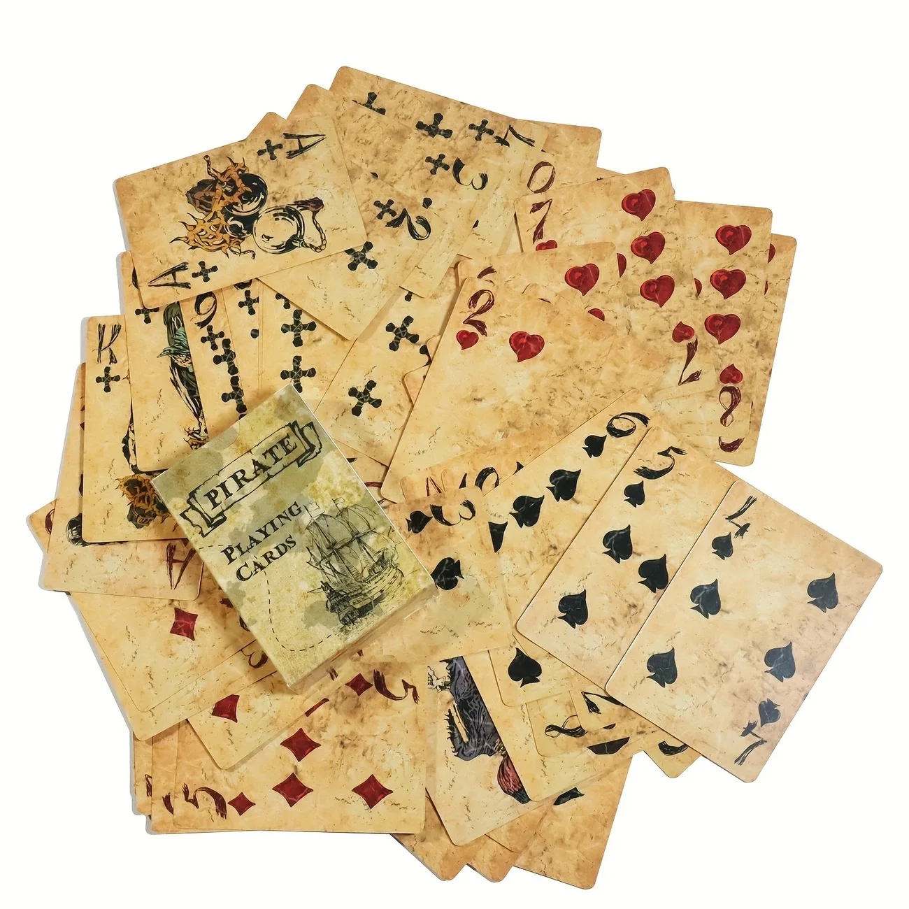 

Vintage Pirate Ship Playing Cards Deck Of Cards ,Poker Cards for Party Games Retro Poker Board Game Poker Magic Shows