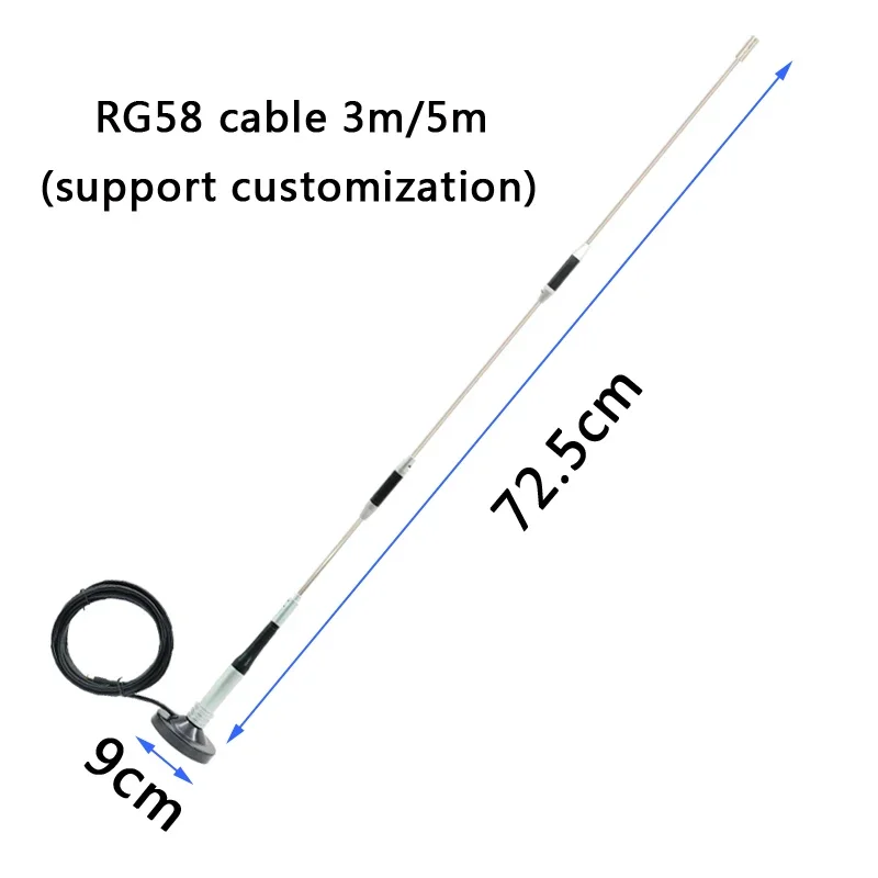 High Gain External Omni Antenna with Magnetic Base for Car, 915MHz/900~1800MHz, 38dBi, GSM, GPRS