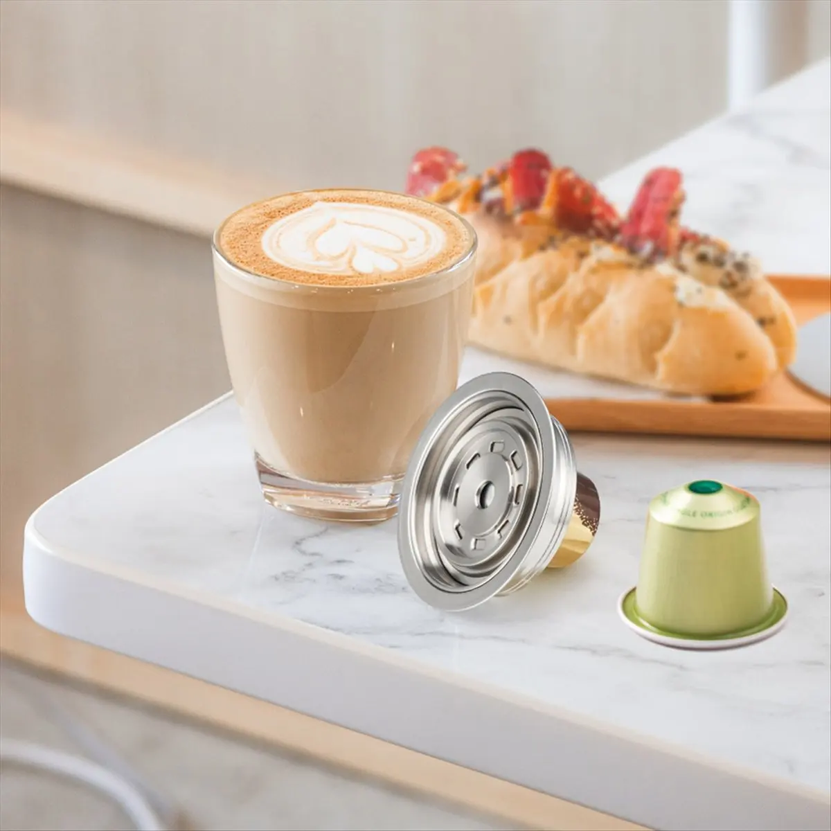 (A25M) Capsules Converts to Vertuoline Vertuo Machine Coffee Capsule Adapter for Vertuo Next & Pop DeLonghi Espresso Maker,A