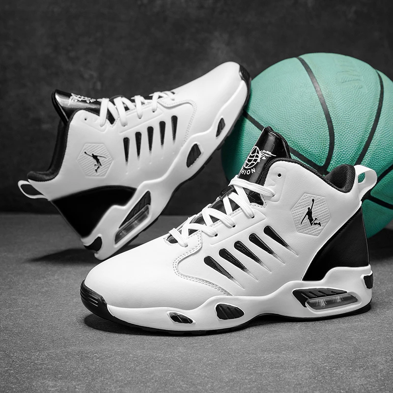 تتميز أحذية كرة السلة للرجال عالية الجودة بتصميم شبكي مسامي للحصول على أقصى قدر من الراحة في الهواء الطلق، تقنية توسيد عالية الارتداد، مما يجعل الجري أكثر سلاسة ودعمًا، وتصميمًا أنيقًا للارتداء اليومي. #6