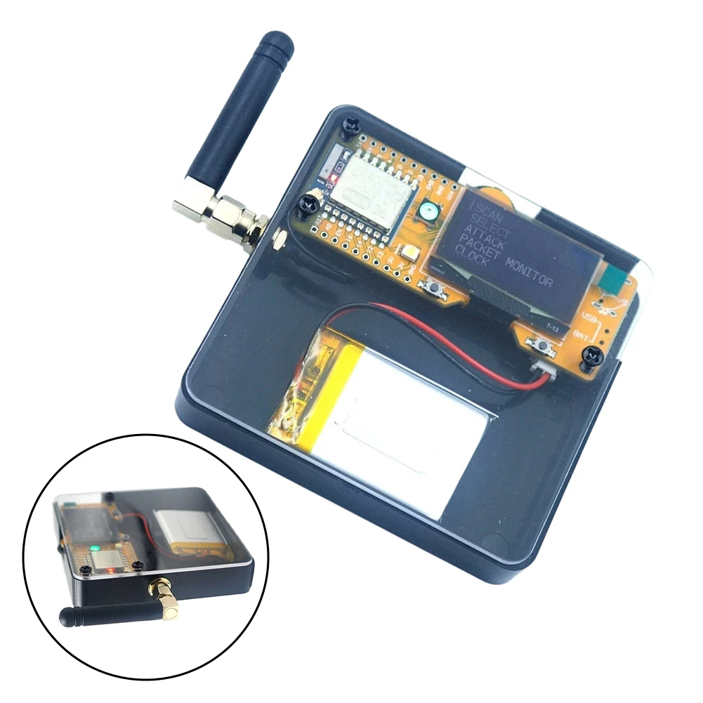 

Комплект Deauther для MiNi V3 с чипсетом ESP8266, интерфейсом зарядки Type-C и интегрированной системой питания для портативного использования