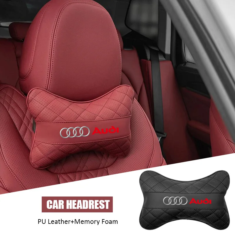

Car Headrest Cover Memory Foam Auto Seat Cover Head Neck Rest Pillow For Audi S5 S6 S7 S4 S8 TT TTS A4 B8 A3 B6 A6 C7 C6 B7 Q5