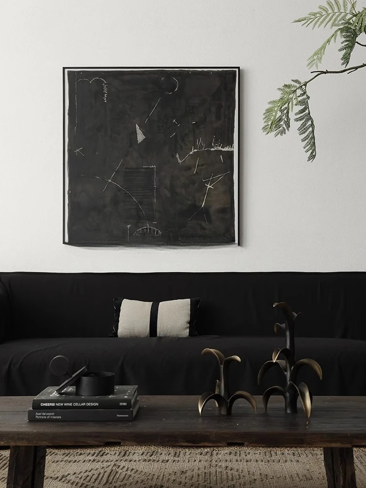 

oil wabi-sabi wind hanging living room porch modern decorative painting ornament homestay abstract
