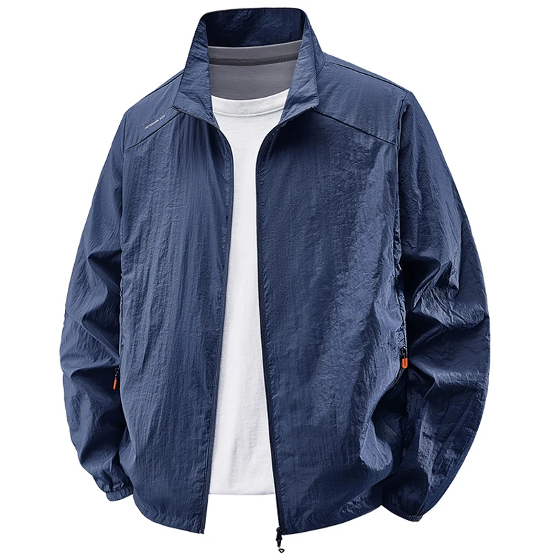 Plus Size 7XL 8XL Summer Quick Dry Sun-Protective Jacket Men Hiking Fishing Cycling Jackets Gym Sport Running Ultra Light Coats