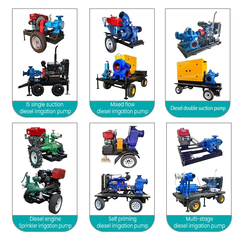 

High quality agricultural irrigation industrial drainage diesel engine water pump self-priming sewage pump