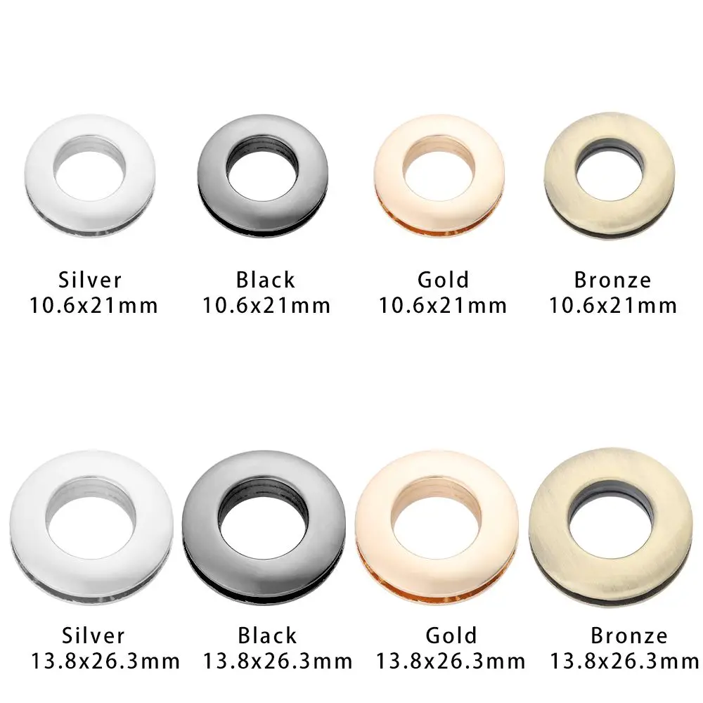 1Pcs High Quality Alloy Hole Metal Eyelets With Screws For Leathercraft DIY Bag Clothes Belt Ornament Accessories