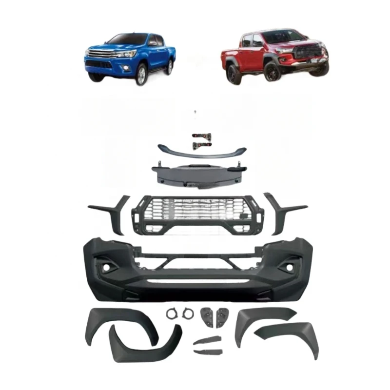 High Quality YBJ Facelift Body Kit Grille Headlight Upgrade To 2023 GR Sport Style Pickup Accessories