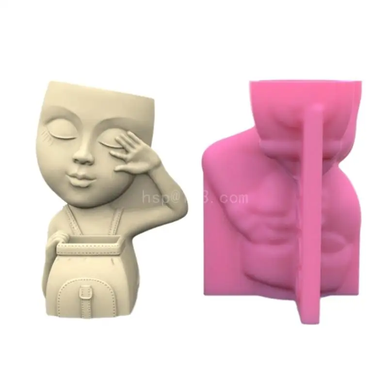 

Silicone Flowerpot Mold Silicone DIY Vase Mold DIY Concrete Molds Pencil Holder Moulds Suitable for Succulent Planters