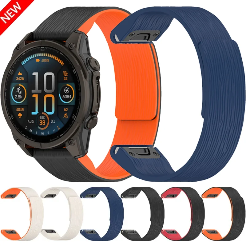 20mm 22mm 26mm Magnetarmband für Garmin Tactix8/Fenix 8/Quatix8 Fashion Quick Fit Armband für Garmin Instinct 3/Forerunner 970