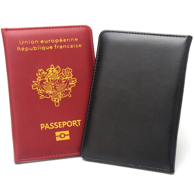 High End Leather Passport Holder Passport Protection Cover Passport Case Plane Ticket Holder Id Card Holder Travel Accessories view 3