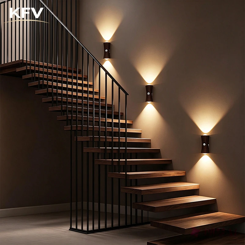KFV Wall Light Art Decor LED Wall Light  Human Sensor Light Wall Mounted Light Rechargeable Wall Sconce Dimmable Led Night Light