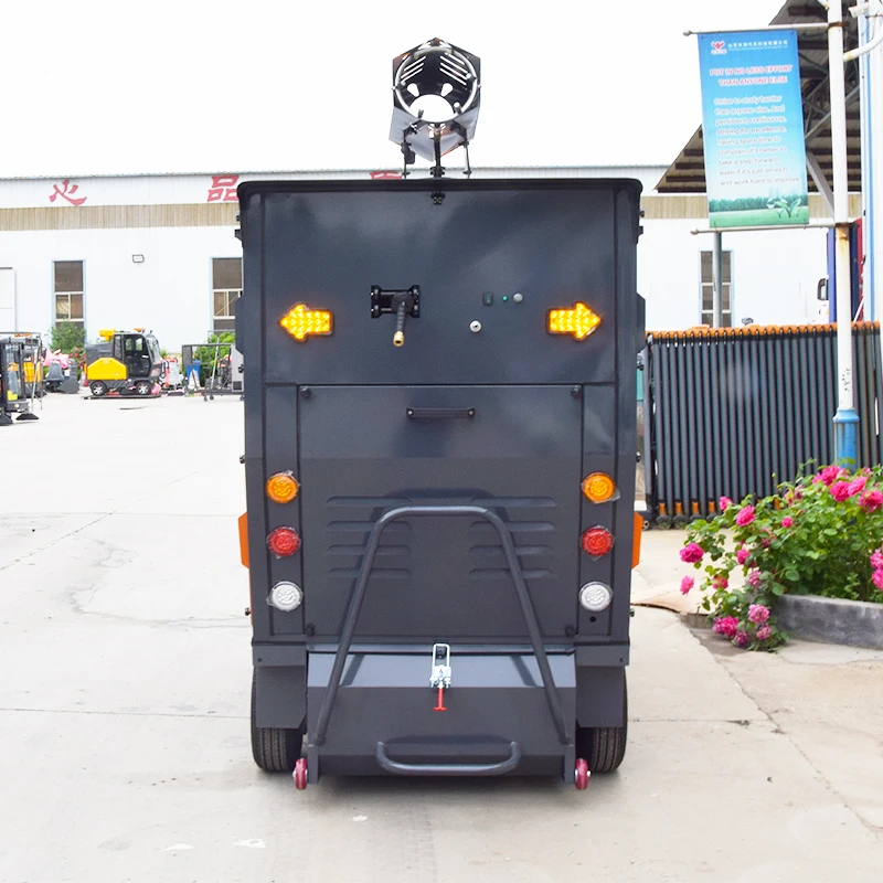 Customized Electric Heavy Duty Road Sweeper 35 Degree Climbing Capacity 4000W Powerful AC Motor 2400mm Path Self-Propelled Indus