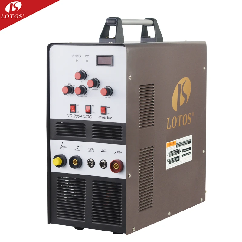 Lotos Tig IGBT Ac Dc Aluminum Welding 200 Amp Tig Stick/arc Welder Acdc Tig Welding Machine