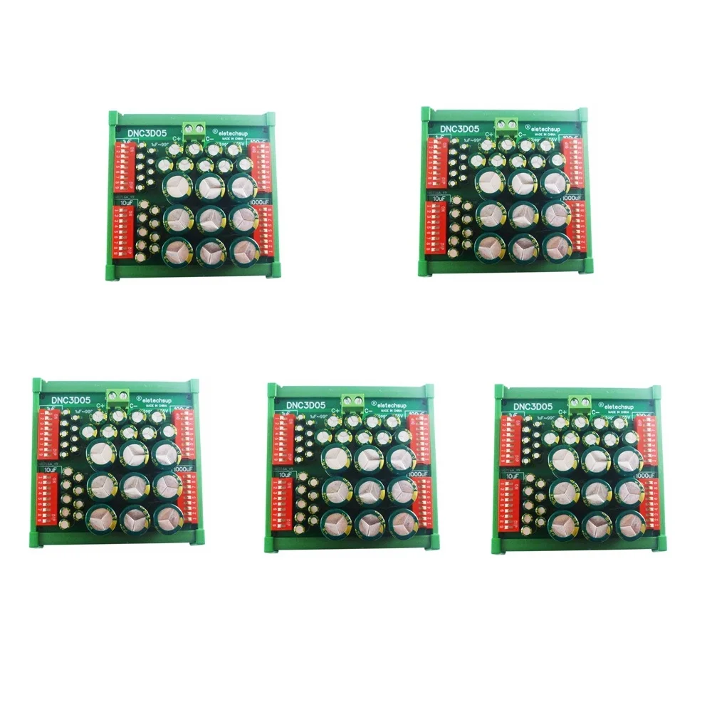 

5PCS 1uF To 9999uF Step-1uF Four Decade Programmable High Capacity Electrolytic Capacitors Board DC-DC Power Development Debugge