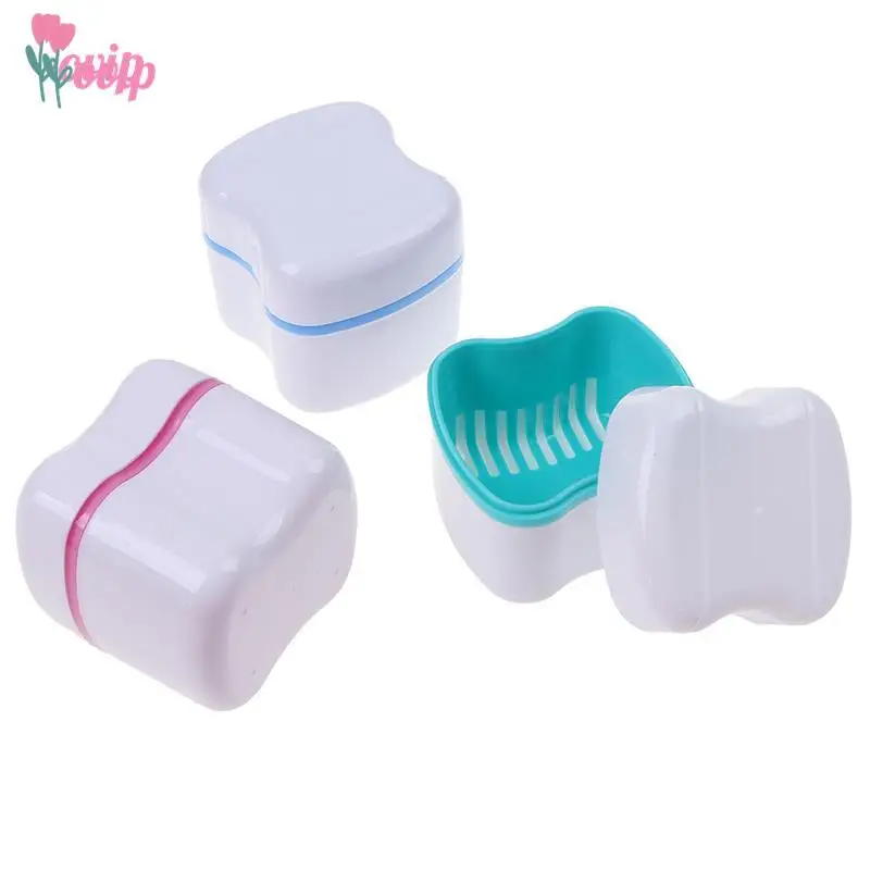 Prothesen bad Box Organizer Dental Falsche Zähne Aufbewahrung sbox mit mit Filters ieb behälter Reinigung Zähne Fälle Falsche Zahnbox