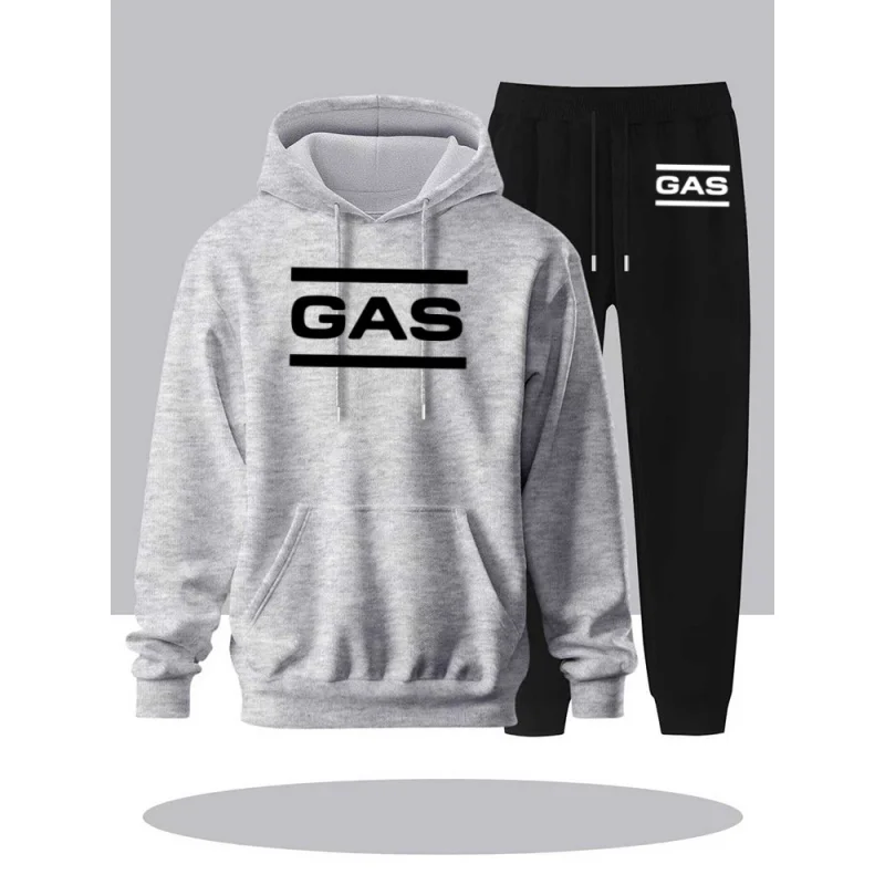 Trendy herentrui met capuchon voor heren, herfst en winter, warm supergroot sweatshirt met capuchon, los sweatshirt voor heren voor buiten