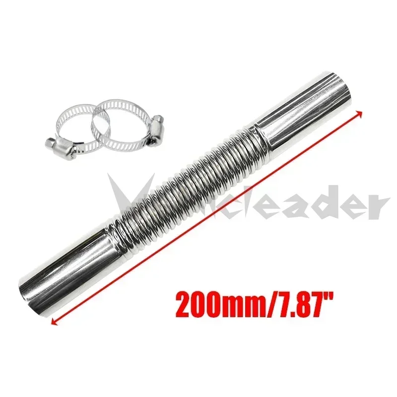 15cm/20cm Car Auto Air Parking Heater Exhaust Pipe 2 Clamps Fuel Tank Exhaust Hose Tube Elbow Connectorfor Diesel Heater