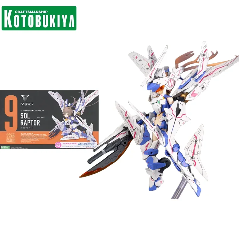 

KOTOBUKIYA Original MEGAMI DEVICE9 Anime Figure Mobile Suit Girl SOL RAPTOR Action Figure Toys for Kids Gift Collectible Model