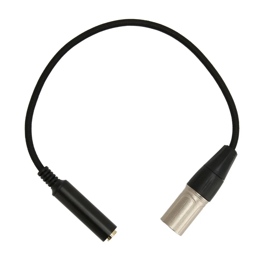 3 Pin Male To 6.35mm 6.35 Mm 1/4 Inch Female To XLR Male Adapter Cable Balanced Connection 0.3 Meters / 0.98ft Microphone Cable