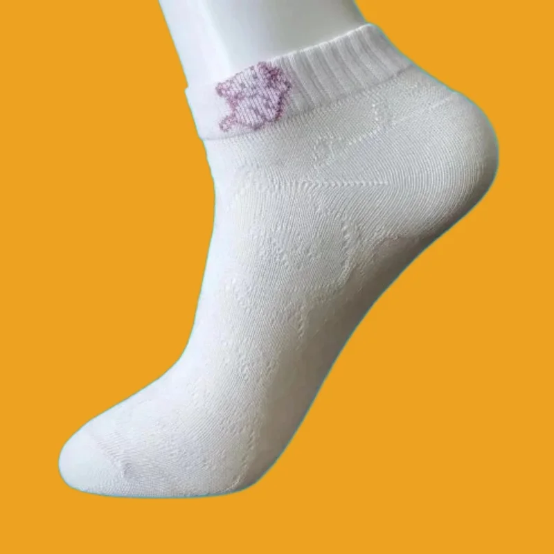 Chaussettes Creuses et Respirantes en Maille pour Femme, Confortables, à la Mode, Direct d'Usine, Nouvelle Collection Printemps et Été, 5/10 Paires, 2024