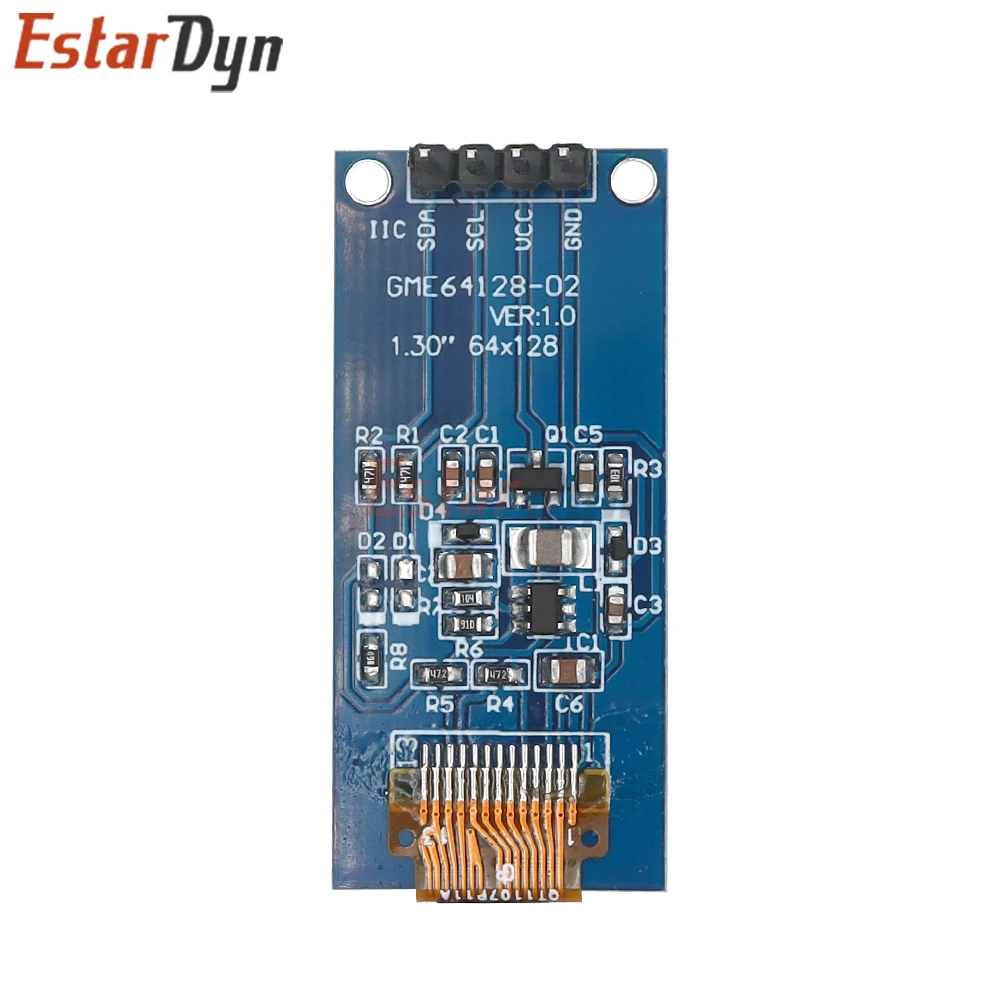 Estardyn 1.3 Inch OLED Display 64×128 LCD Module SH1107 LCD 1.3