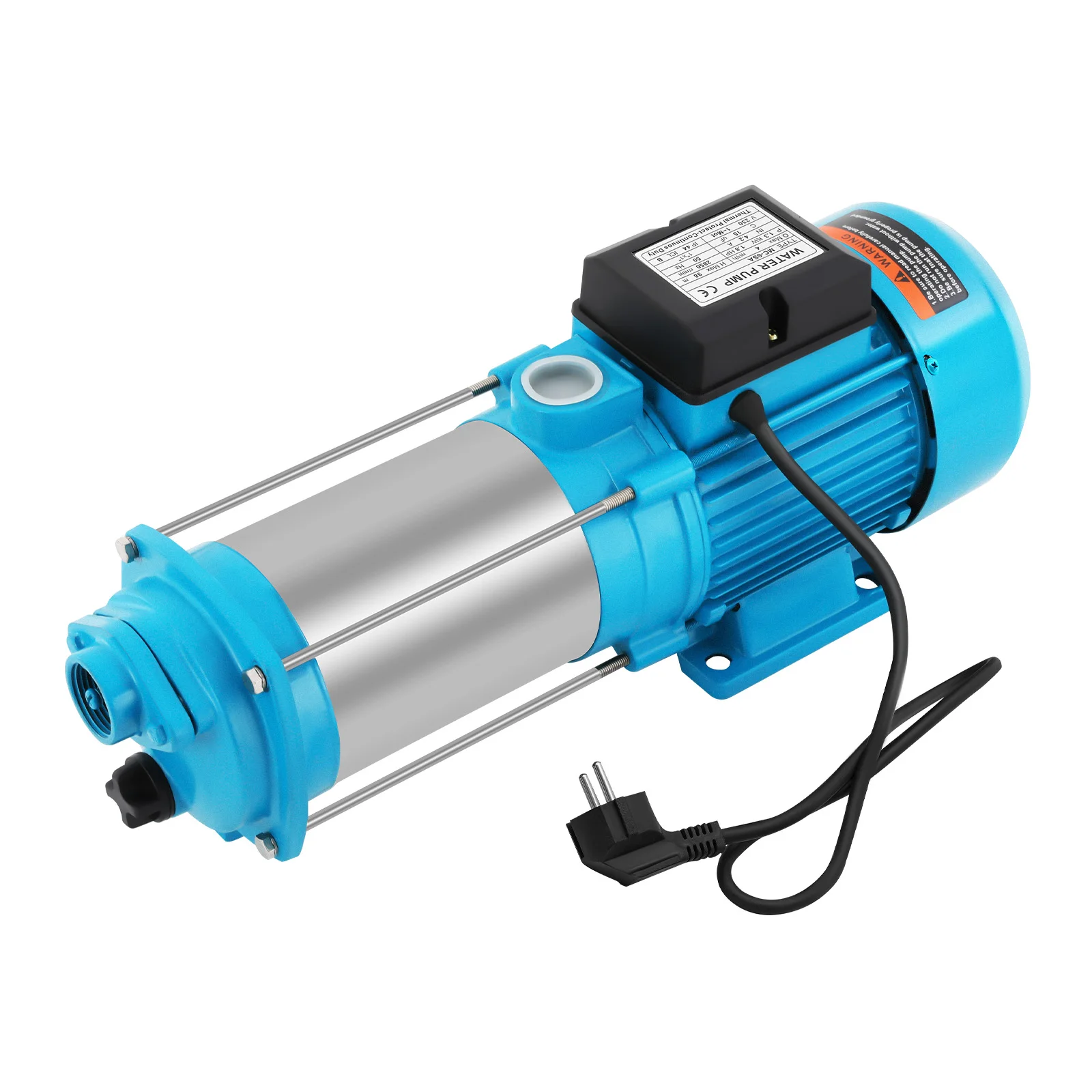 IP44 Wasserdichte Kreiselwasserpumpe - Selbstansaugende Pumpe mit Manometer, 98m Förderhöhe, 4000L/h für Bewässerungs-/Kühlsysteme – Detail 19