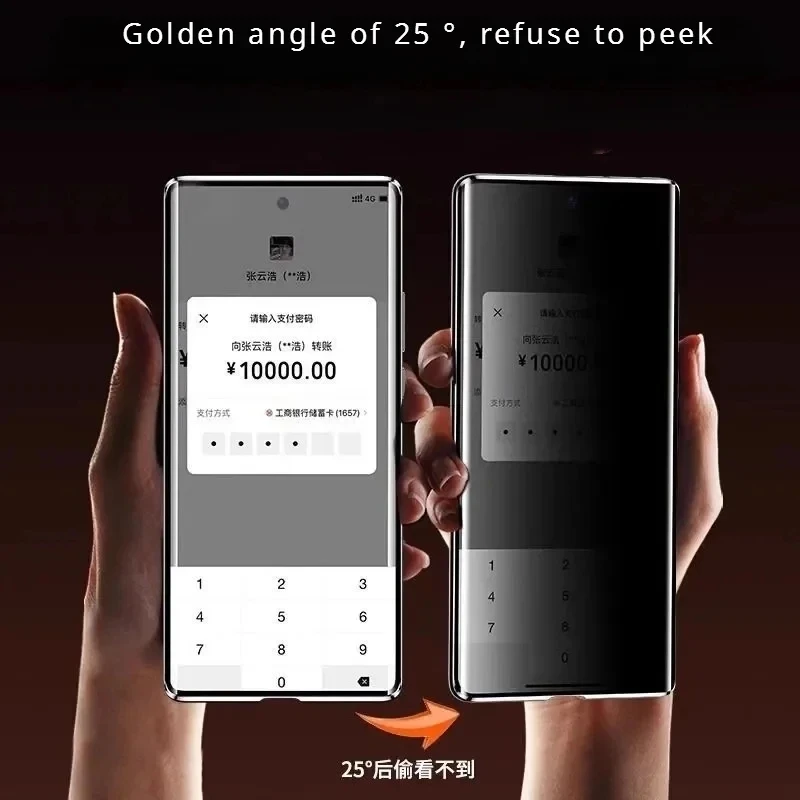 

For Redmi 14C Note 13 15 14 Pro Plus 5G Anti-peeping Double Side Glass Phone Case Lens Protect Metal Bumper Cover Privacy Cases