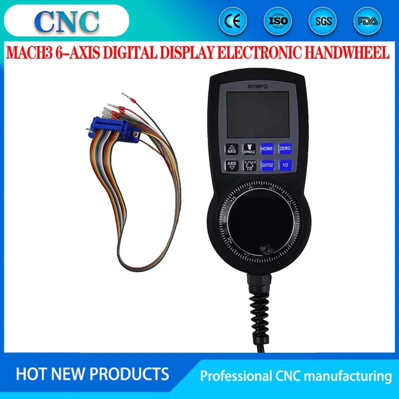 

Mach3 MPG cnc 6-axis digital display electronic handwheel motion control card motor controller