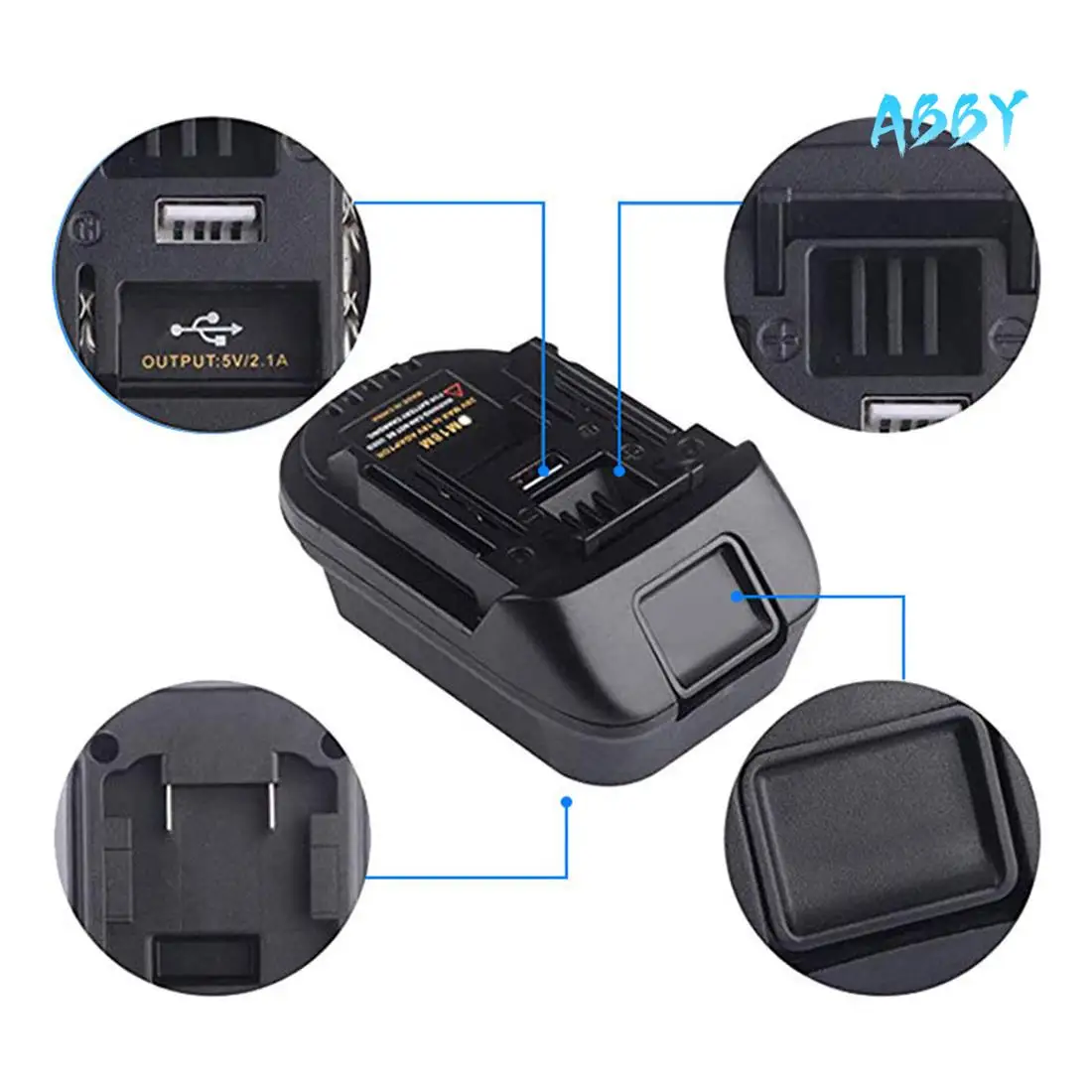 

ABBY-DM18M Battery Convertor Adapter For Milwauke M18 For DEWA 20V Battery Convert To For 18V BL1830 BL1850 Battery