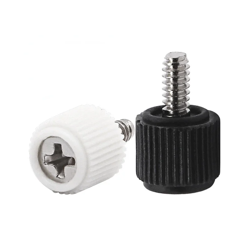 

10pcs Computer Case Screws Phillips Handle Plastic Rubber Head Adjustment Screws Motherboard Side Panel Bolt
