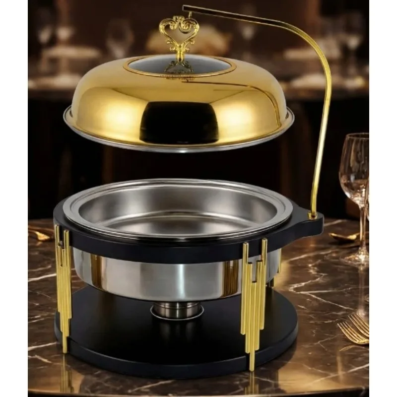Detachable Rocket Shape 10L Hanging Chafing Dish White Black Catering Food Warmer For Wedding Party Banquet