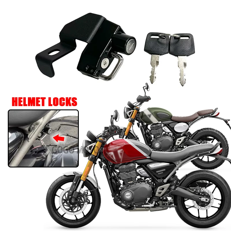 

Accessories For Speed400 Scrambler 400X SPEED 400 SCRAMBLRE400X 2024 2025 Helmet Lock Anti-theft Security Mount Hook
