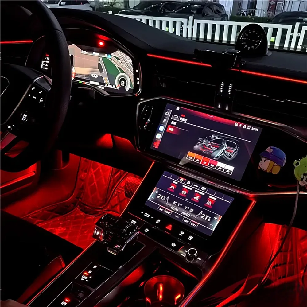 Számára audi A6 C8 2019-2023 bejárati Beitat birtokosa Hirtelen időváltozás multi-color Környező ligh