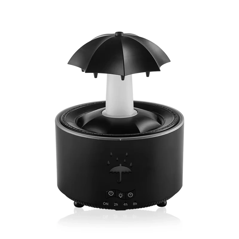 Raindrop Water Drop Air Humidifier with Colorful Light and Essential Oil Aromatherapy