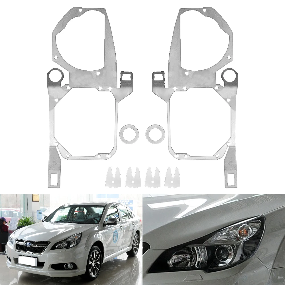 Taochis Car-Styling Adapter Frame Headlight Bracket for Subaru Legacy 2006-2009 Hella 3R G5 5 Projector Lens car light retrofit