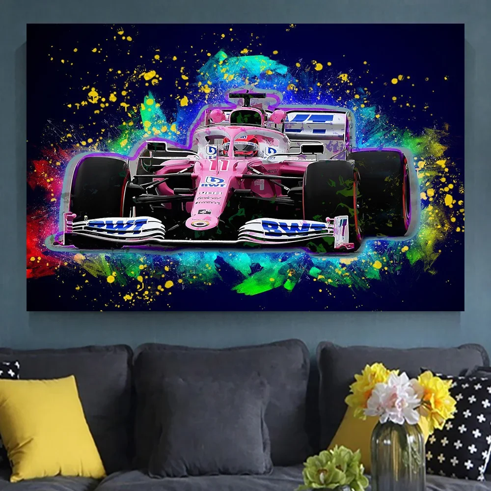 Ayrton Senna Poster Formula Mclaren World Champion Poster Decoration Art Decor Painting Home Decor Bar Room Wall Canvas