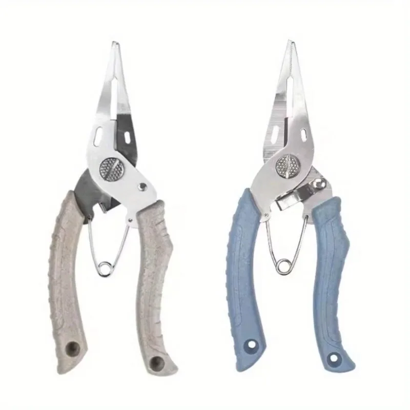1PC Fishing Pliers Tool for Small Slip Ring of Lures Stainless Steel Fishing Plier Braid Line Cutter Fishing Accessories