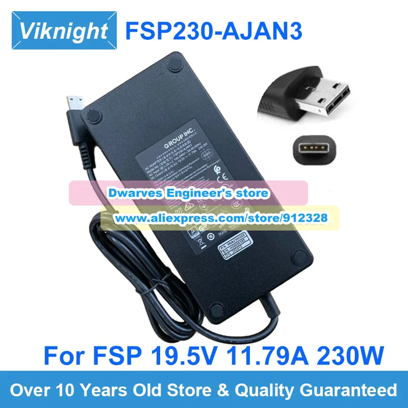 Original 19.5V 11.79A 230W AC ADAPTER FSP230-AJAN3 Fsp 9NA2300208 H0000185 Charger For MSI Gaming Laptop Rectangle Tip