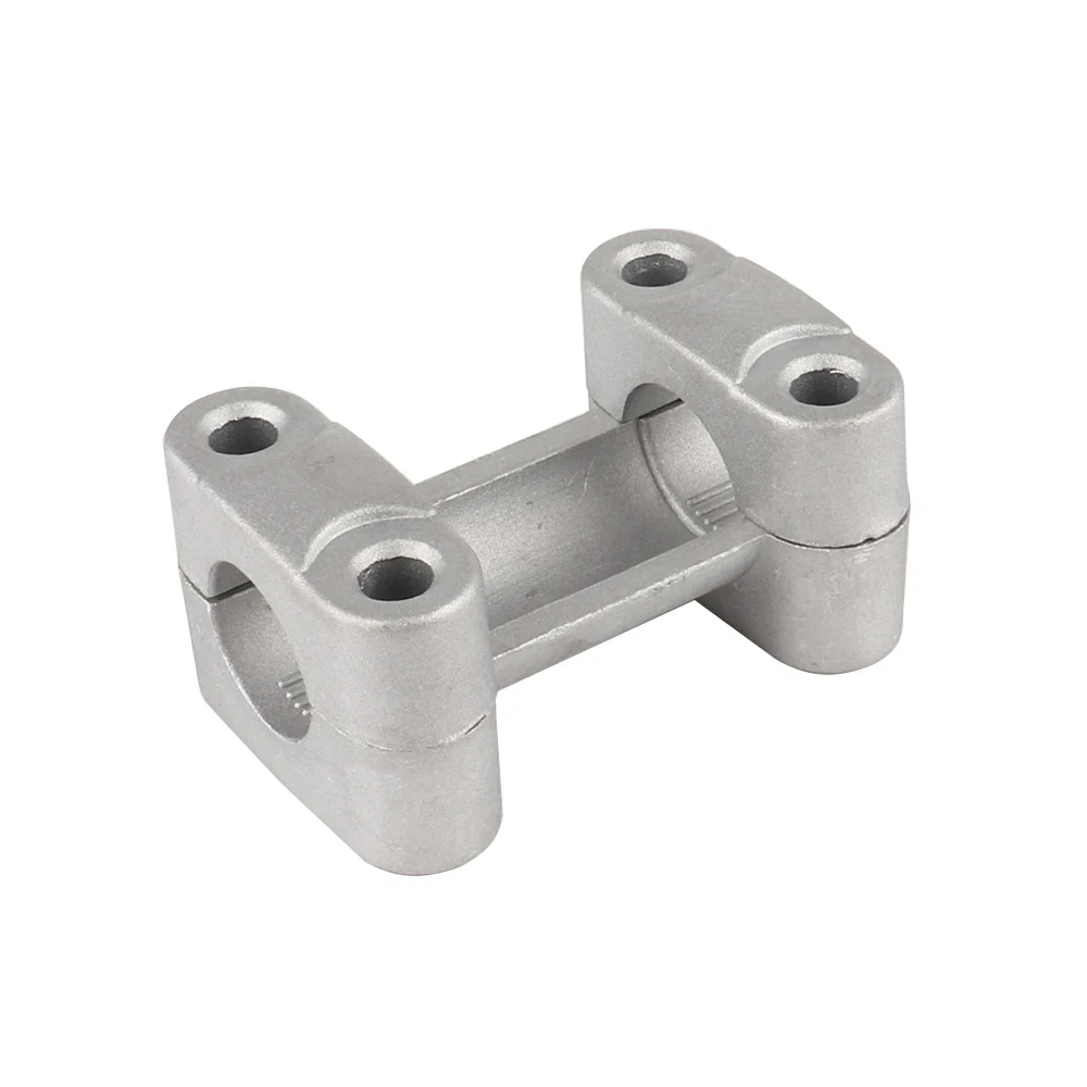 

Motorcycle Handle Bar Mount Clamps Silver Riser Adapter Aluminum Alloy 7/8inch 22mm for Dirt Bike ATV Universal