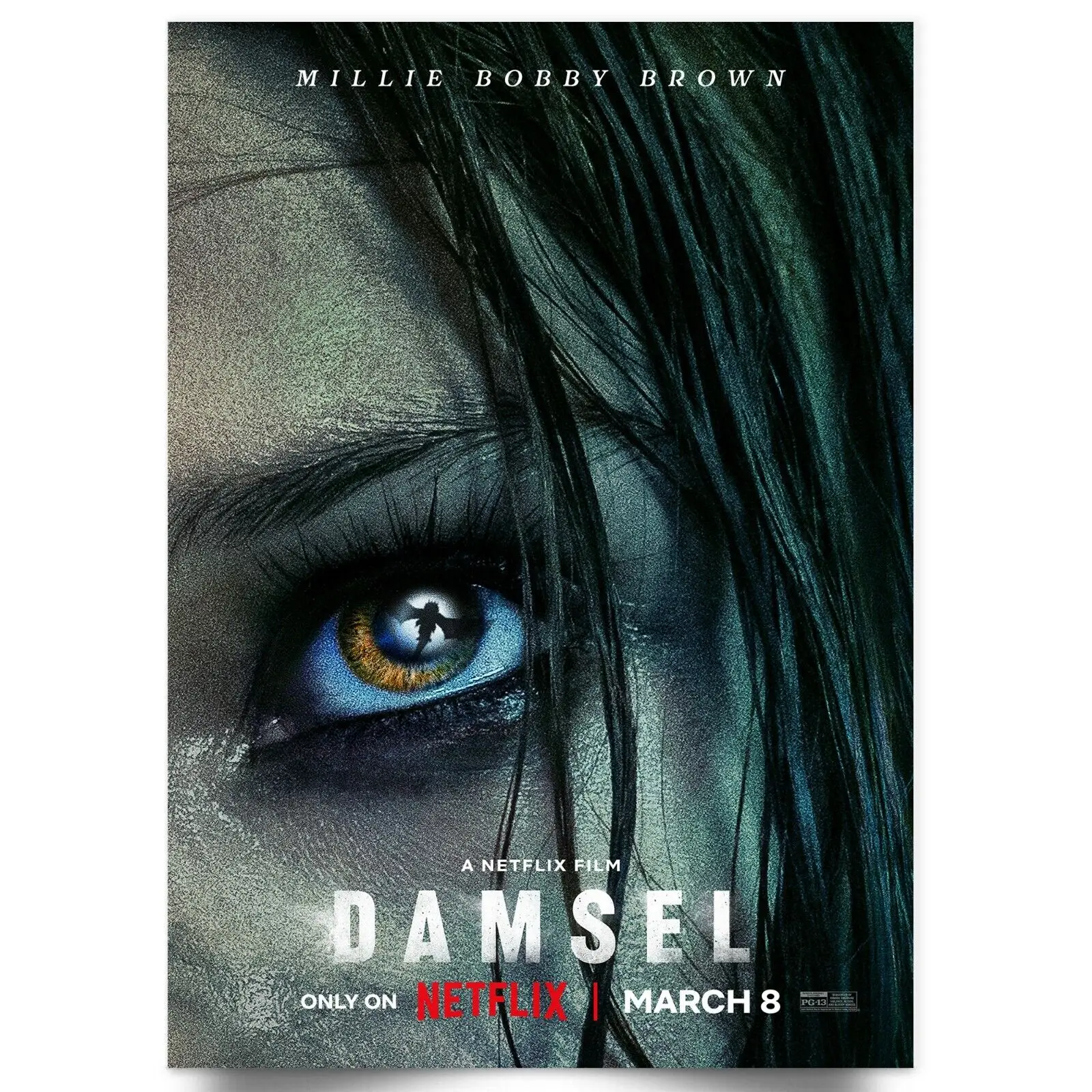 

Damsel 2024Movie Art Picture Print Silk Poster Living Room Decor Home Wall