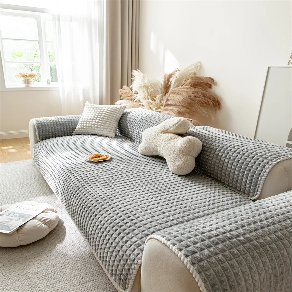 Leather Sofa Cushion Four Seasons Universal 2025 New One-piece Straight Non-slip Cushion Sofa Cover Cloth Towel