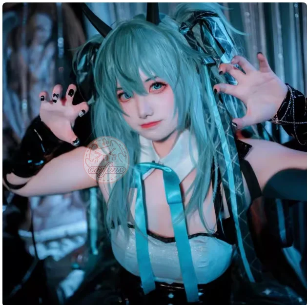 Demon Miku Cosplay Rascal Costume Miku X Rascal Little Devil Halloween Miku Villains Rascal Fanart Rasukaru Cute Outfits