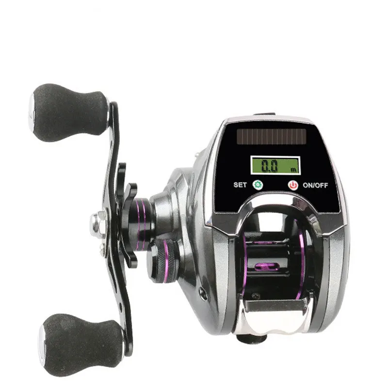 

Solar Charging Electronic Counting Display 6+1BB Baitcaster reel 8.0:1 Gear Ratio 10kg Drag Baitcasting Fishing reel