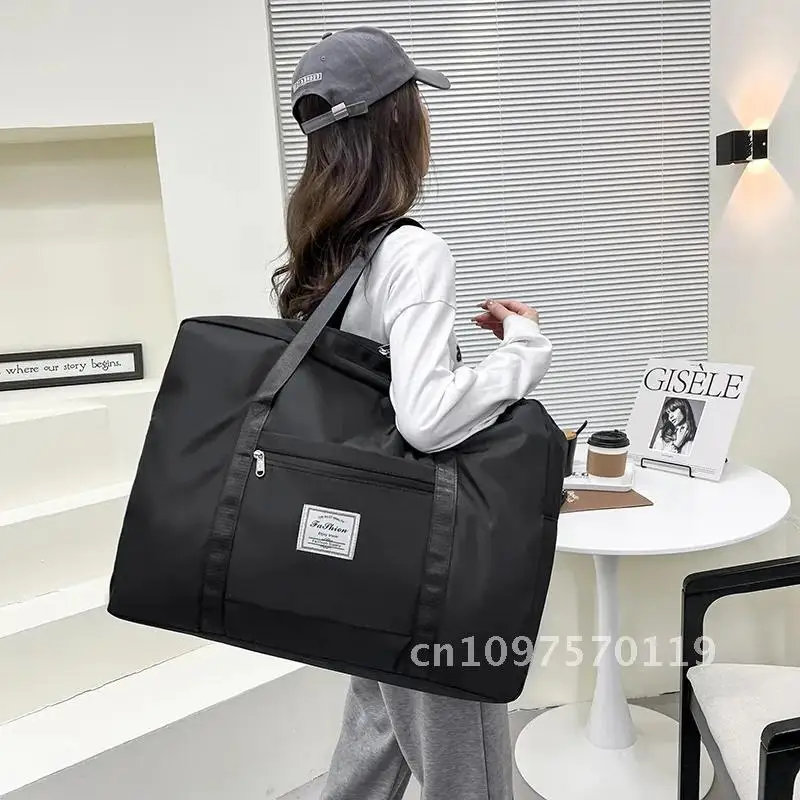 Folding Lightweight Travel Bag for Female, Large Bag, Bag Distance Short Storage Luggage Capacity,