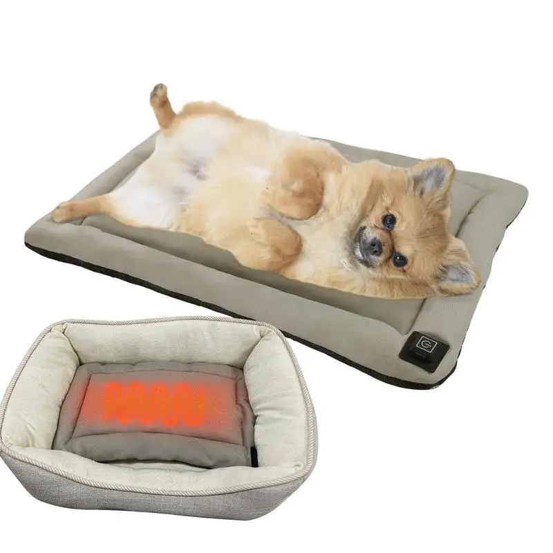 Heating Pad Blanket Dog Cat Puppy Mat Bed Pet Electric Warmer Pad Outdoor Heating Sleeping Mat Waterproof Type-C Heating Pad