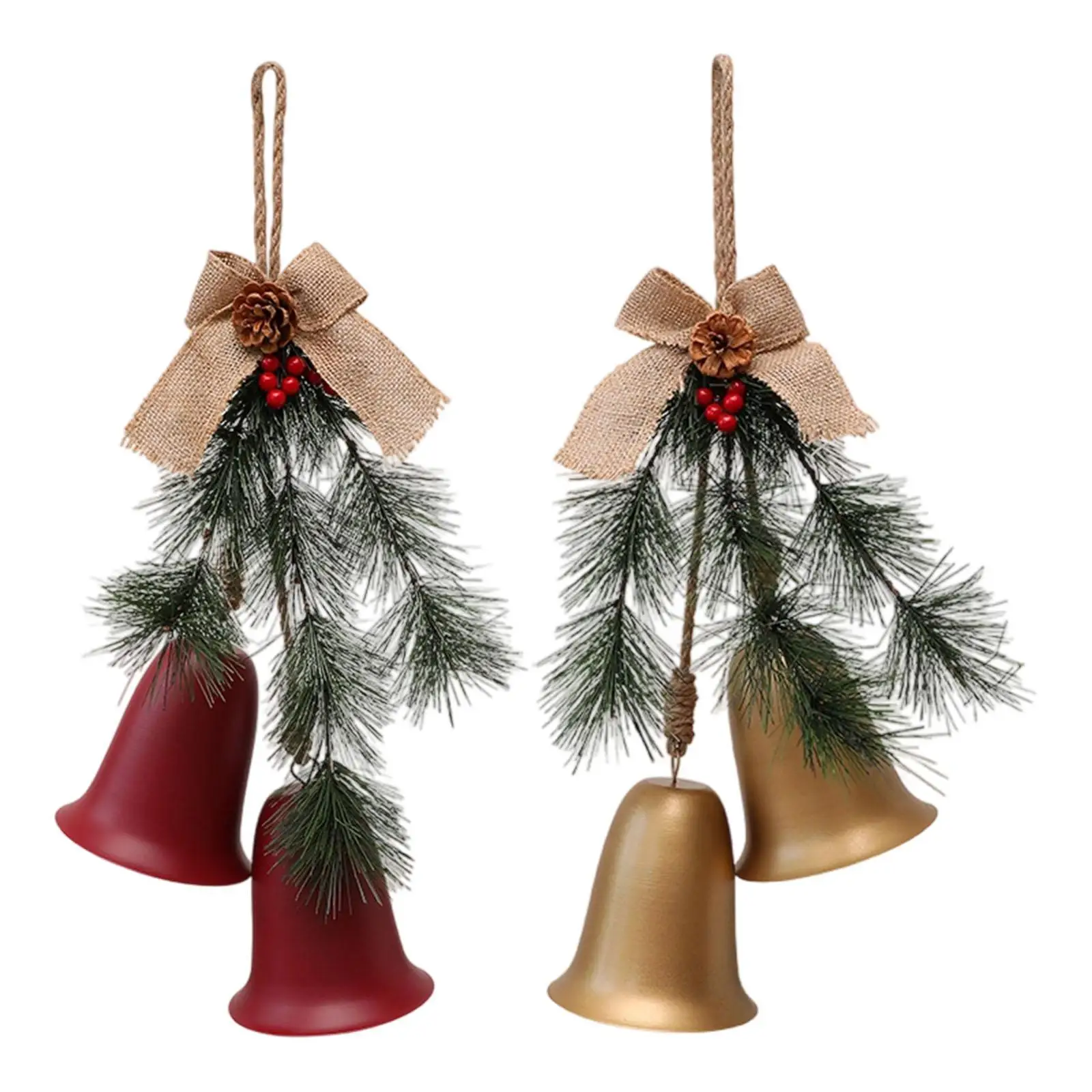 

Christmas Bell Ornament Xmas Decor Metal Bells Christmas Decoration Charm Pendant for Home, Porch, Office, Malls, Hotel,