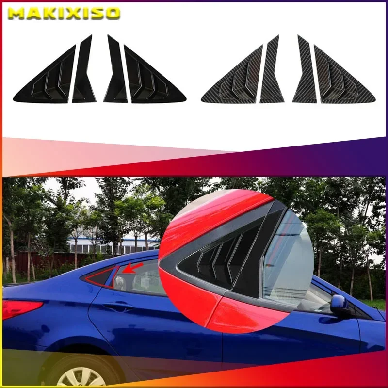 Louver-Heckfenster-Karosserie-Kit-Zubehör für Hyundai Verna Accent Solaris Limousine 2010--2016
