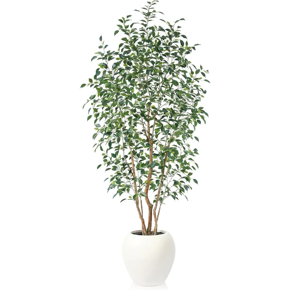 

8-foot Tall Artificial Banyan Tree, Indoor Artificial Banyan Plant, 8-foot Tall, Green, Suitable for All Seasons