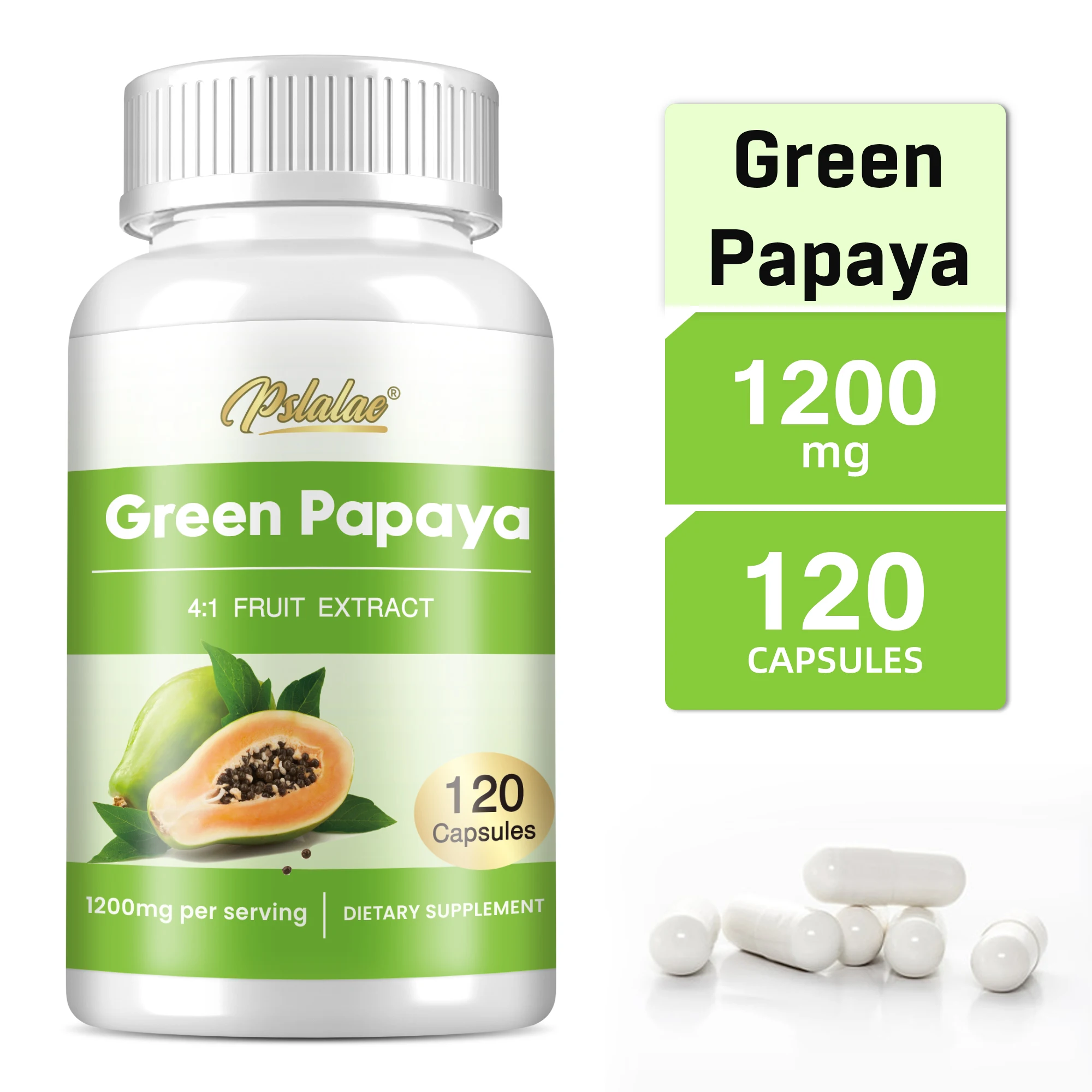 

Green Papaya - Enhance Digestive Function, Reduce Bloating, Maintain Platelet Health, Promote Intestinal Health, Boost Immunity